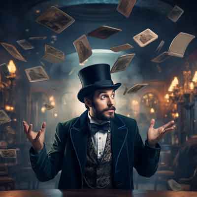 A magician with no idea what's going to happen.